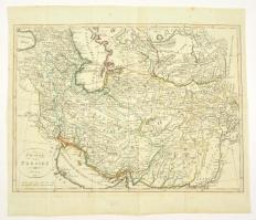 Irán térképe. Charte von Persien, Prag, 1811. Határszínezett részmetszet. / Engraved map of Persia / Iran 41x31 cm