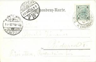 1901 Vienna, Wien; Gruss aus Venedig in Wien. Art Nouveau. So. Stpl