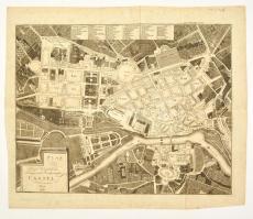 Plan der Königl. Westphälischen Haupt- und Residenzstadt Cassel. Prag, 1809. Rézmetszetű térkép / Map of Cassel Engraving.36x28 cm