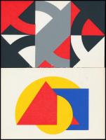 Encs, Alkotótábor 1988 15 db klf művészek által tervezett képeslap