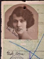 21 db régi útlevél fotó útlevél lapokon kitépve + kb 25 egyéb fotó