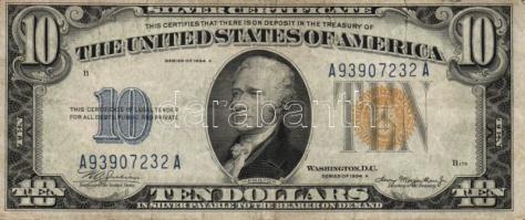 USA/Silver Certificate 1934A 10$ T:II-