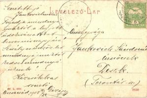 1908 Őscsanád, Németcsanád, Marosvár, Cenadu Vechi (Nagycsanád); Vasútállomás. W.L. 1354. / Gara / B...