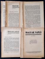 1933-1934 A Magyar Napló c. újság 6 db száma.