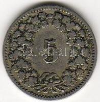 Svájc 1884 5Rp T:4 R!!