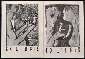 33 db ex libris: Diskay Lenke, Menyhárt József, Józsa János, Márton Lajos. Sassy Attila, Cs Uhrin Ti...