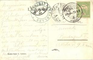 1909 Sztracenai-völgy, Stracenovska dolina, Stratena; fakitermelés, faszállítók. Kiadja Fehér E. / w...