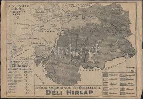 cca 1930 Sajtószabadság a magyar Képviselőházban. A Déli Hírlap röplapja. 20x30 cm