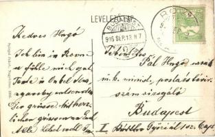 1906 Nagyróna, Rovné, Velké Rovné; Ifj. Buchcár József vendéglője és kávéháza. Spiegel Jakob kiadása...