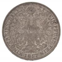 Ausztria 1857A Tallér Ag "Ferenc József" (18,42g) T:2 / 
Austria 1857A Thaler Ag "Fr...