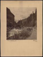 Olvashatatlan jelzéssel: Svájc, Weiße Lütschine, Grindelwand, 2 db aláírt, feliratozott fotók, 34×26...