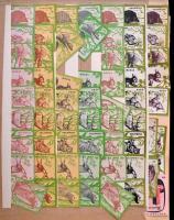 1950-1970 Kb. 2300-2500 db magyar gyufacímke-gyűjtemény, haránt alakú mappában