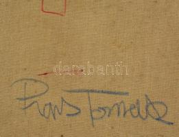 Tomasz Piars (?- ): Kompozíció, olaj, vászon, hátulján jelzett, 40,5×60,5 cm