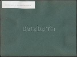 1948 Szófia, Dinnyés Lajos és Dimitrov társaságában, kartonra ragasztott, hátoldalon feliratozott fo...