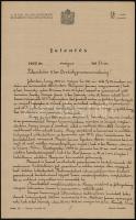 1919 A M. Kir. Állami Rendőrség Budapesti Főkapitányságának őrmestere által írt jelentés rablási ügyben