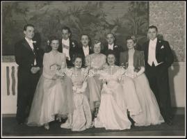 cca 1930-1940 Báli fotók, 4 db fotó, pecséttel jelzett, közte sérült, 17×23 cm