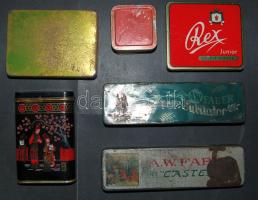 6 db klf régi fémboboz