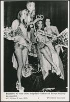 cca 1975-1980 Szépségkirálynők, 4 db MTI sajtófotó, 26×18 cm