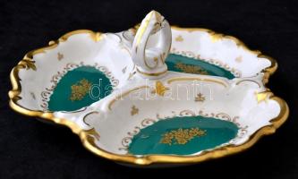 Reichenbach kínáló tálak ( 2db), matricás, jelzett, enyhe kopással, 38×15 cm és 25×25 cm