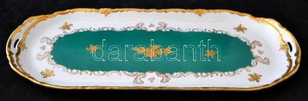 Reichenbach kínáló tálak ( 2db), matricás, jelzett, enyhe kopással, 38×15 cm és 25×25 cm