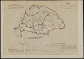 cca 1920 7 db iparral kapcsolatos térkép a "Magyarország gazdasági térképekben" kiadványbó...