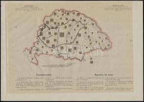 cca 1920 7 db iparral kapcsolatos térkép a "Magyarország gazdasági térképekben" kiadványbó...