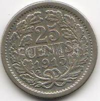 Hollandia 1915 25c ezüst T:3/4