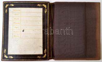 Díszes étlap, berakásos borítóval, sérült