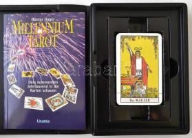 Vegyes tarot kártya tétel: kártyapakli, útmutató könyv, videokazetta, összesen 5 db