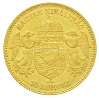 1910KB 10K Au "Ferenc József" (3,39g/0.900) T:2 kis ph.
/ Hungary 1910KB 10 Korona Au &qu...