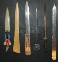 6 db levélbontó kés