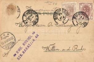 1899 Bucharest, Bucuresci; Bis. Sft. Gheorghe, Bis. Antim, Bis. Bucur cea mai vechie biserica / chur...