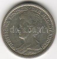 Hollandia 1915 25c ezüst T:3/4