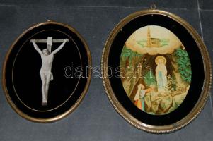 XIX. sz vége 2 db szentkép rézkeretben