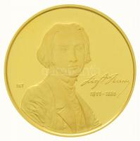 2011. 50.000Ft Au Liszt Ferenc születésének 200. évfordulója tanúsítvánnyal (7,04g/0.986) T:PP /  Hungary 2011. 50.000 Forint Au 200th Anniversary of the birth of Ferenc Liszt with certificate (7,04g/0.986) C:PP  Adamo EM243