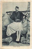 5 db RÉGI albán népviseletes motívumlap / 5 pre-1945 Albanian folklore motive postcards. Photo Studi...