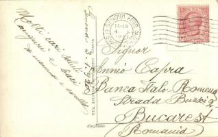 Genova, Genoa; Corso Torino / street view with tram