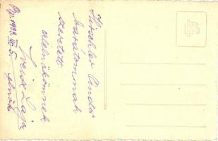 1933 Zsidó gyermek tálitban Tórával (Bar-micvó).  Weisz Lajos elnök levele Hirschler Andor alelnökne...