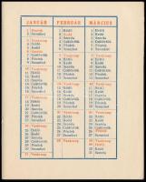 1937 Erdélyi Szépmíves Céh prospektusa, naptárral, könyvjegyzékkel, megrendelő lappal