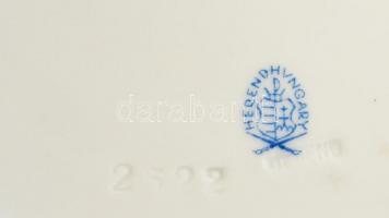 Herendi Piroska és a Farkas mintájú lapostányér és mélytányér, kézzel festett, jelzett,hibátlan, d: ...