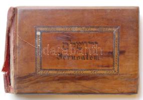 cca 1910 A Szentföld virágai dekoratív füzet száritott virágokkal (sérült gerinc)