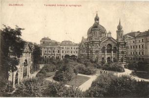 Olomouc, Olmütz; Terezská brána a synagoga / synagogue. Judaica (r)