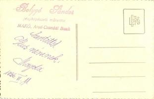 1936 Makó, cserkész leány. Bolygó Sándor fényképészeti műterme / Hungarian scout girl. photo