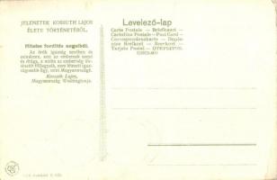 Kossuth Lajos tiszteletére veretett amerikai 18 érem egyike; Kossuth Lajos utazik Amerikába. Jelenet...