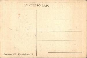 Szerb királyi tüzérség. Első világháborús szerb ellenes gúnyos propaganda lap / WWI anti-Serbian moc...