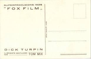 Dick Turpin. Fox-Film, Corp-S.A.I. Prossimamente al Corso Cinema / Italian film poster, advertisemen...