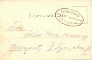 1900 Budapest XX. Erzsébetfalva, Pesterzsébet. Mártonfi L. kiadása. Erzsébetfalvai Izraelita Fiók-Hi...