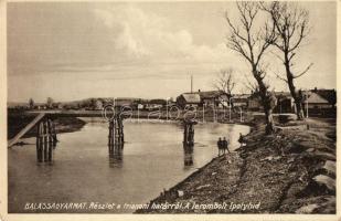 Balassagyarmat, Trianoni határ a lerombolt Ipoly híddal
