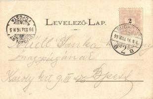 1899 Budapest XII. Svábhegy, Fogaskerekű vasút   gőzmozdonya (EK)