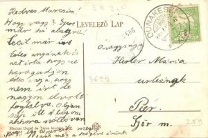 1909 Budapest XV. Rákospalota, Wagner Manó nyilvános főgimnáziuma, tan és nevelőintézete  (EK)